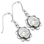 Mother of Pearl Silver Earrings, e362h